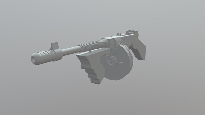 Tommy Gun 3D Model