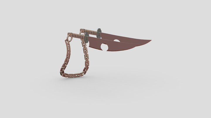 Tengen Uzui- Sound Hashira- Nichirin Cleavers 3D Model