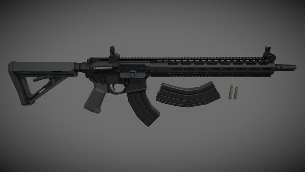 low-poly WAC-47