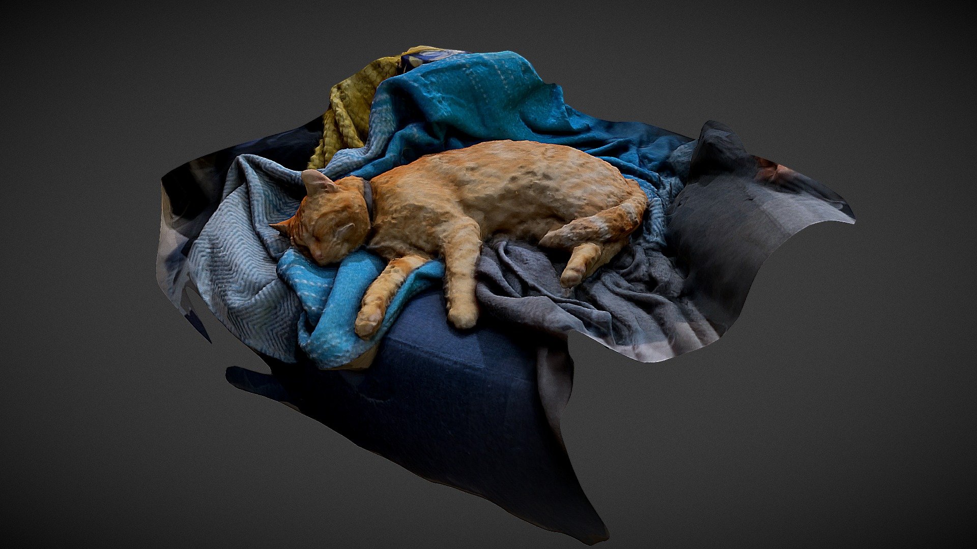  Sleeping  Cat  Download Free  3D  model  by Erik 3rik 