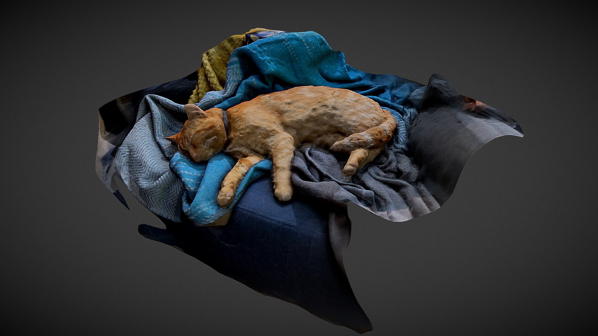 3D Printed Cat sleep by Motek3D