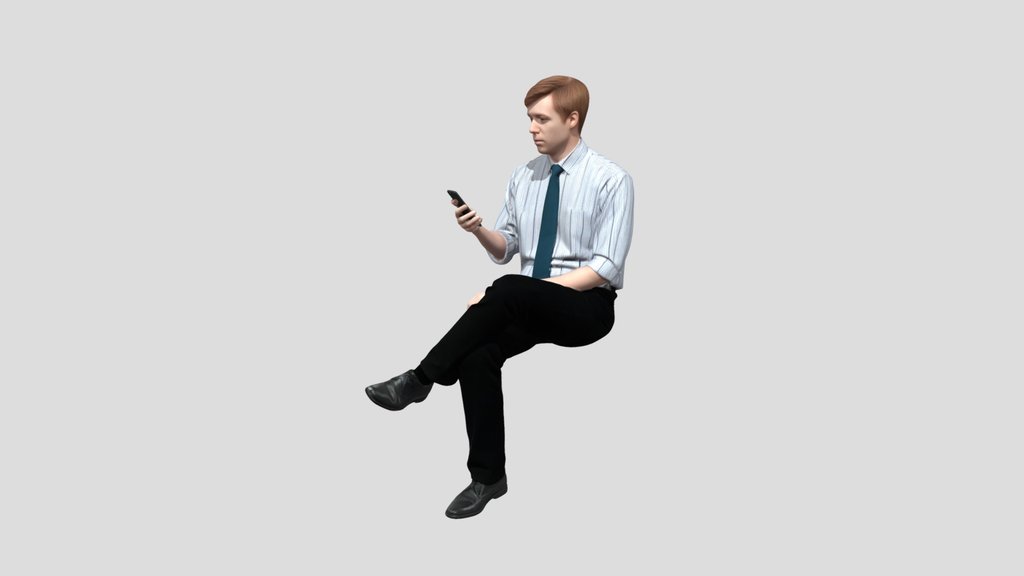 Businessman Checking His Phone