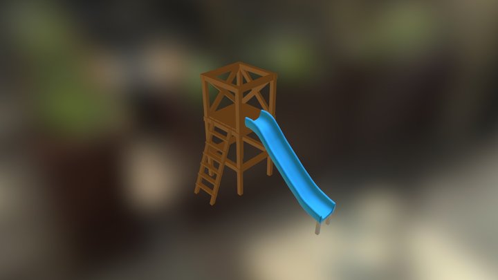 Tobogan (Slide) from playground. 3D Model