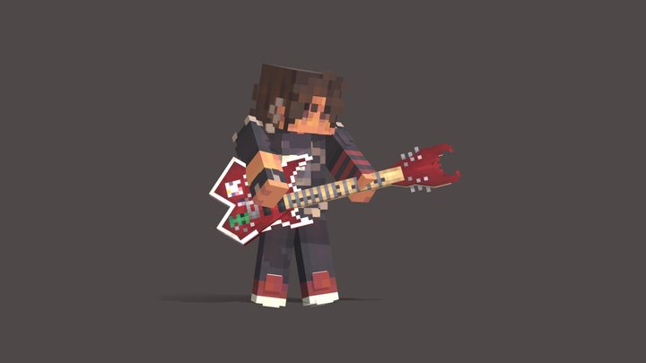 Warlock Guitar! 3D Model