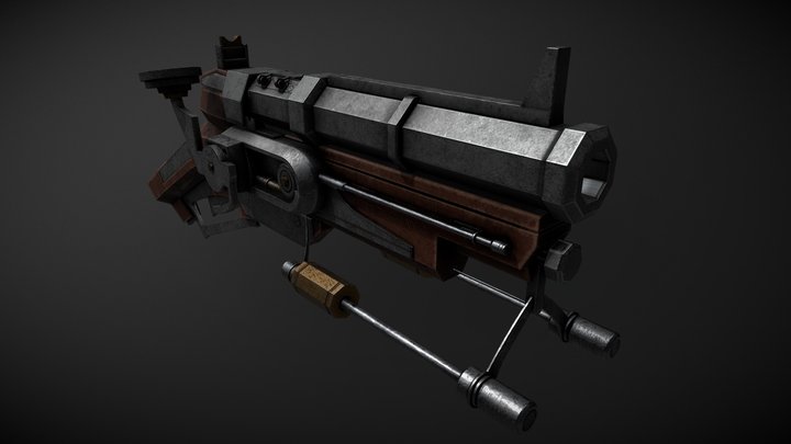Dishonored Inspired Pistol 3D Model