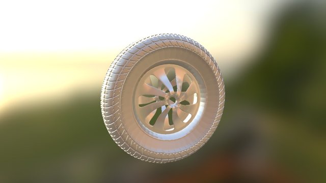 Wheel, Motorcycle, Off Road 3D Model