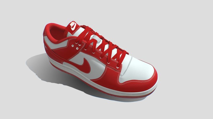 Shoes_ Nike_Red_2025-08-10 3D Model