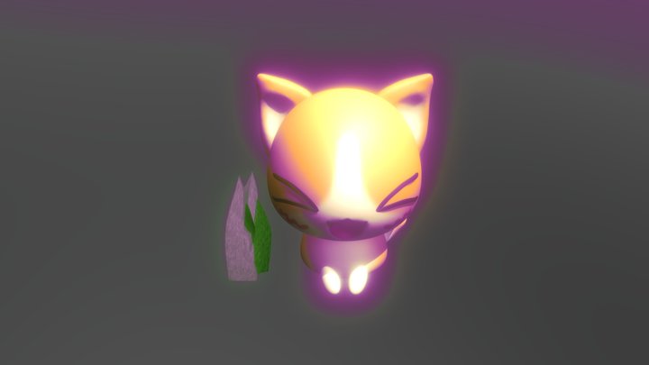 Cute Kitten 3D Model