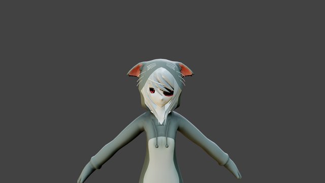 Laura bodewig cat fantasy 3D Model