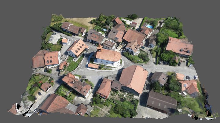 Swiss village 3D Model