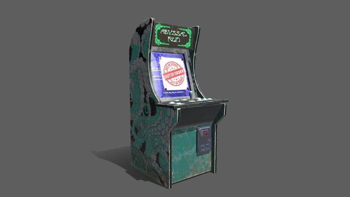 Custom Arcade Cabinet 3D Model