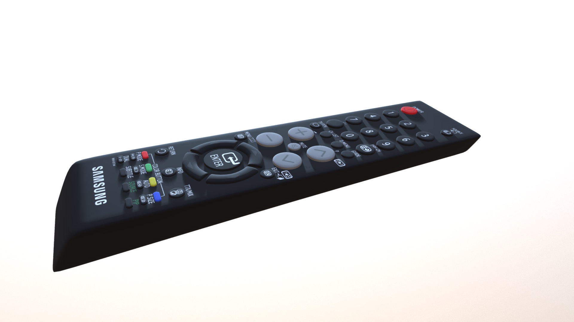3D model Remote Control - This is a 3D model of the Remote Control. The 3D model is about a black remote control.