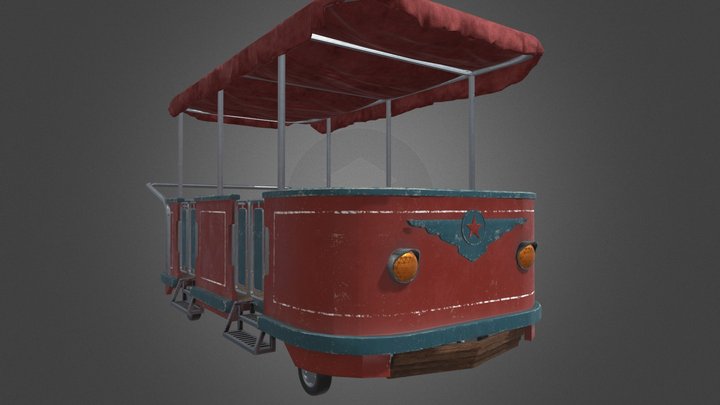 Tram cart 3D Model