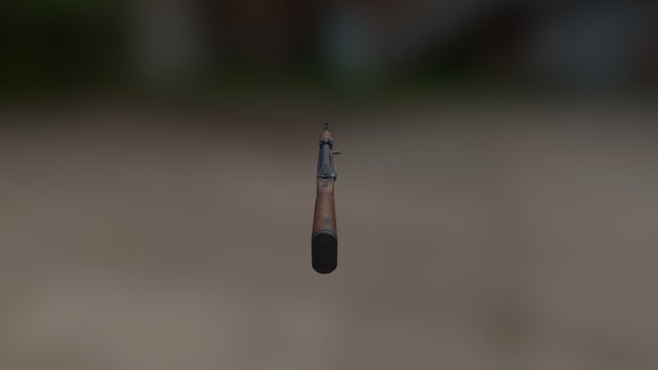 AK47 - Weathered 3D Model