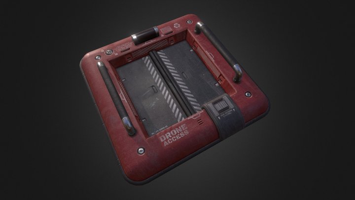 Sci-fi door 3D Model