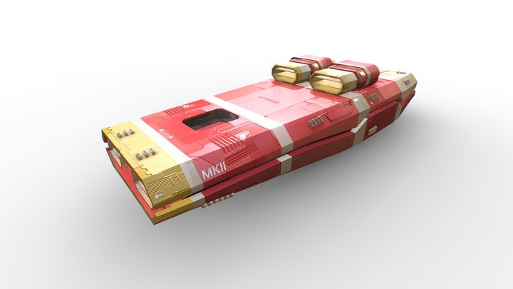 Collector MKII | Cargo Spaceship concept 3D Model