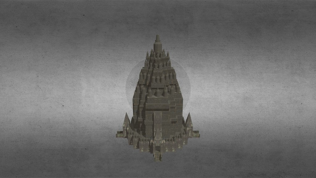 Candi Prambanan low poly