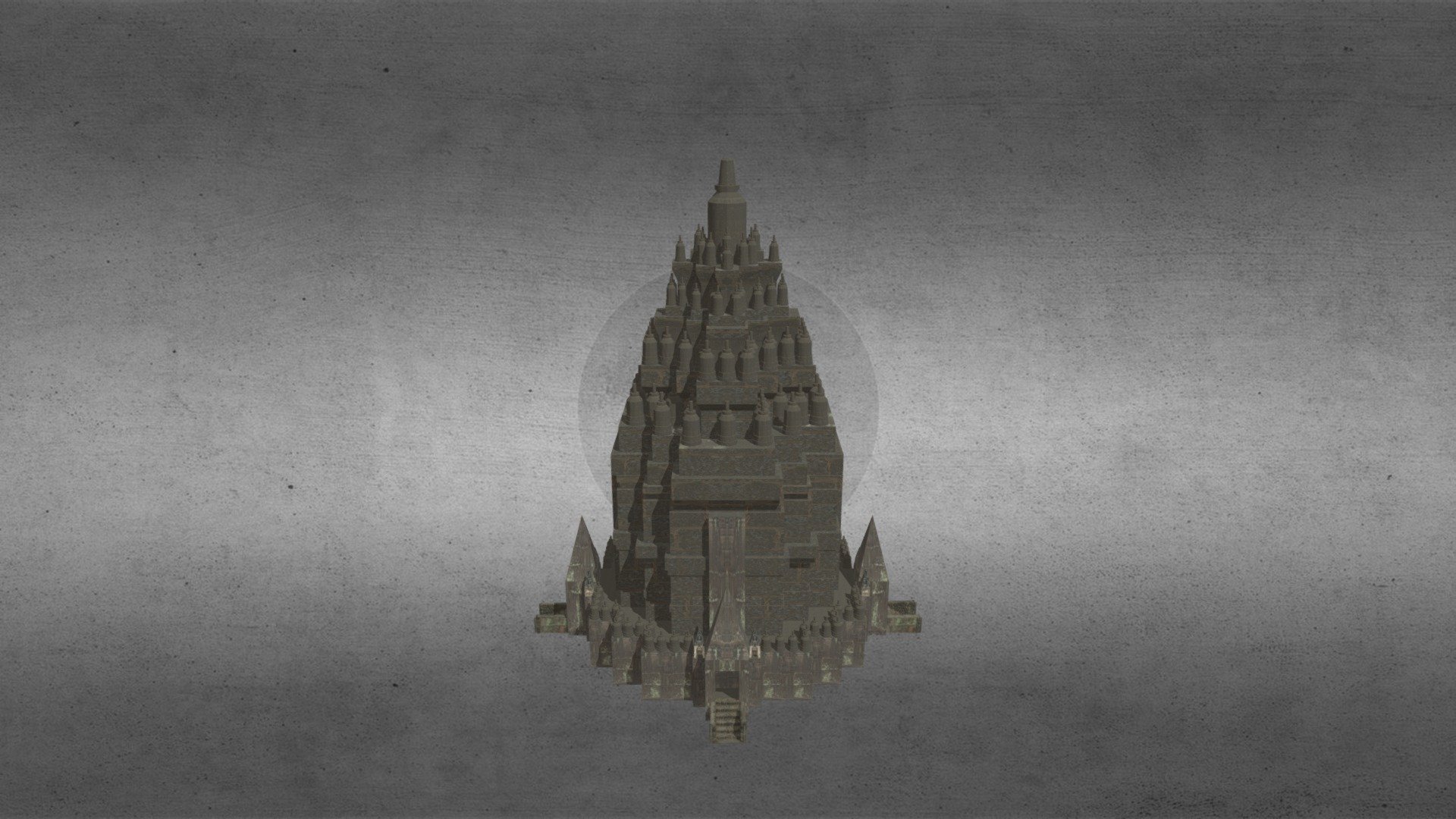 Candi Prambanan low poly - Download Free 3D model by imanboer [cdd1b1a