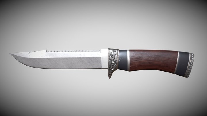 Hunter Knife 3D Model