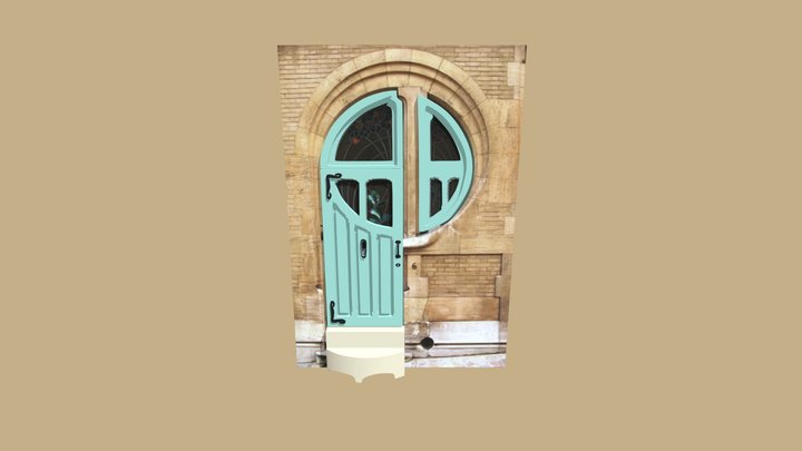 Puerta / fachada Art Nouveau 3D Model