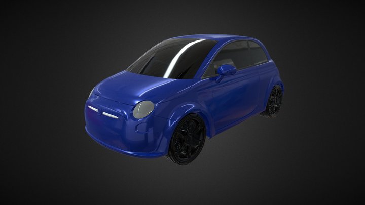 Fiat 500 3D Model