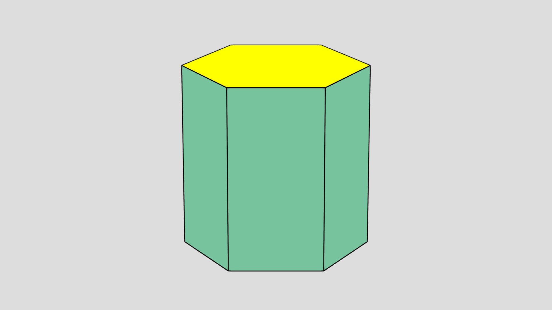 hexagonal prism shape