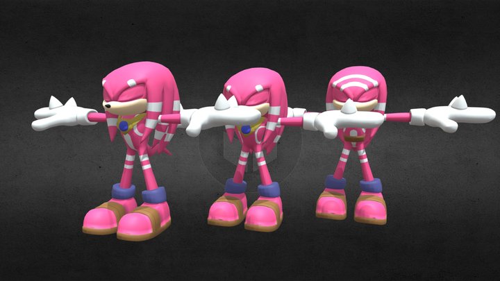 Knuckles Clan Echidnas + Rigged
