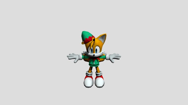 Mobile - Sonic Runners - Miles Tails Prower Xmas 3D Model