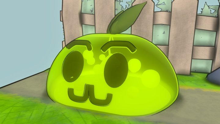 Lime Slime 3D model. 3D Model