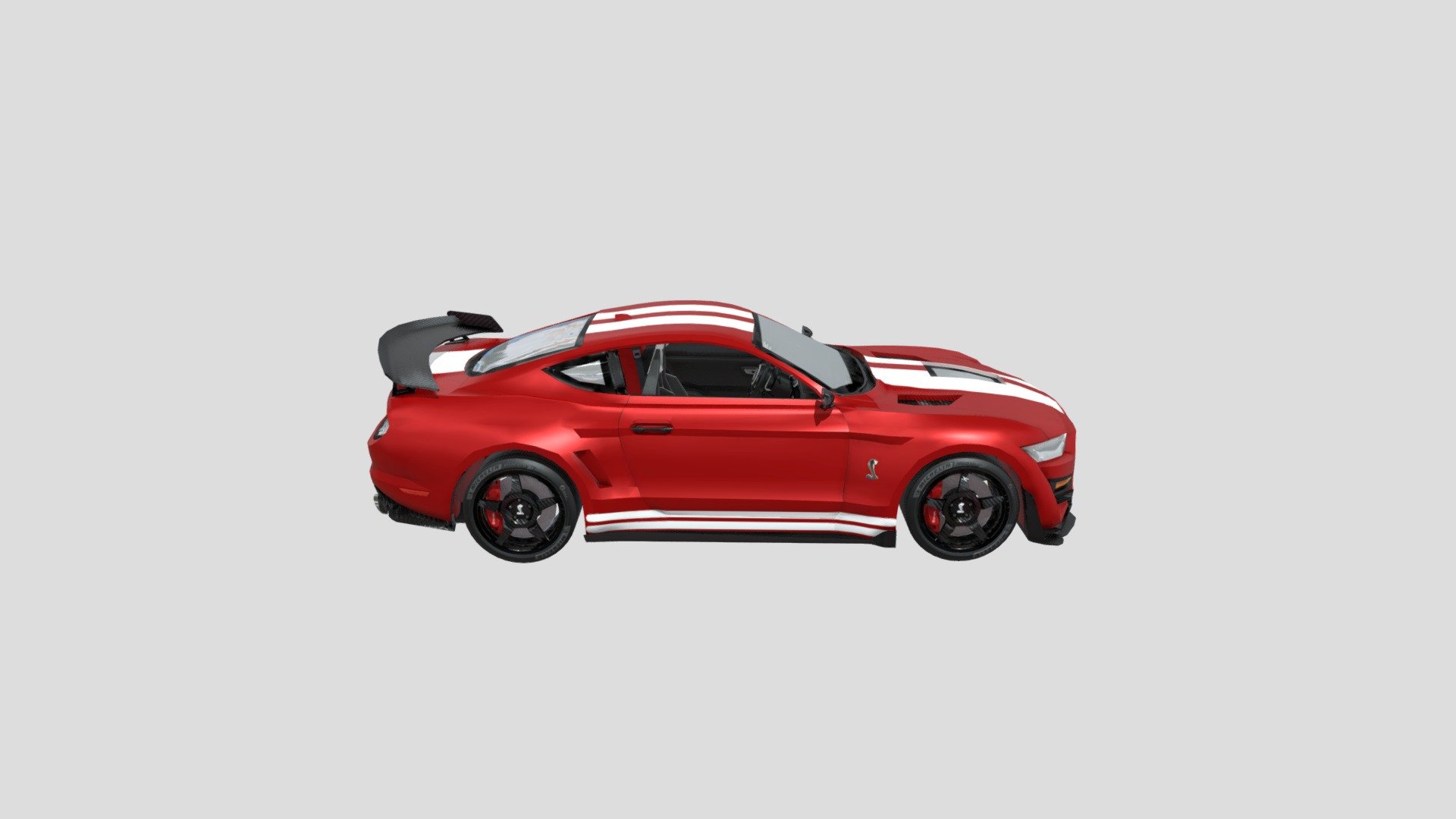 2020 Ford Mustang Shelby GT 500 - 3D model by AneeshVenkatachalam