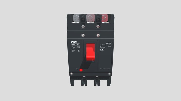 YCM8 series molded case circuit breaker(MCCB) 3D Model