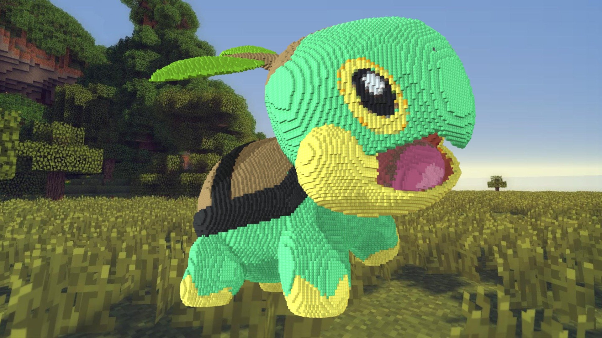 Minecraft Turtwig Build Schematic 3d Model By Inostupid [cdd9259