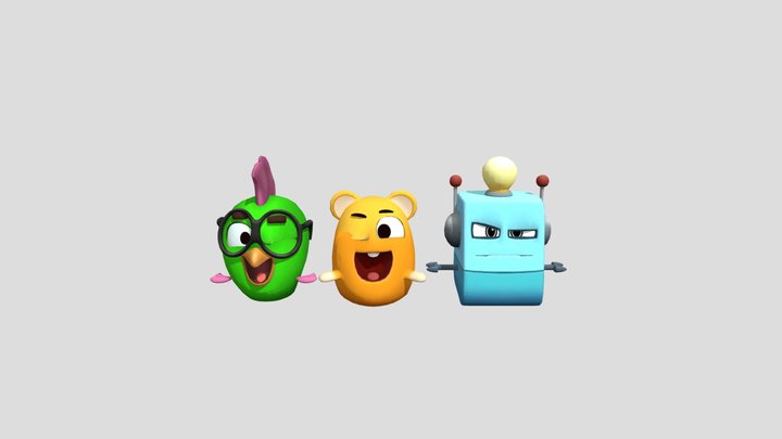 Squeak Dot Flip (Original texture) 3D Model