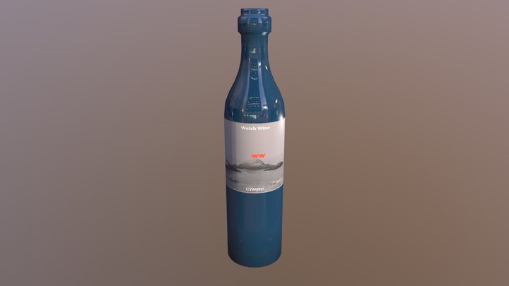 Bottiglia Vino 3D Model