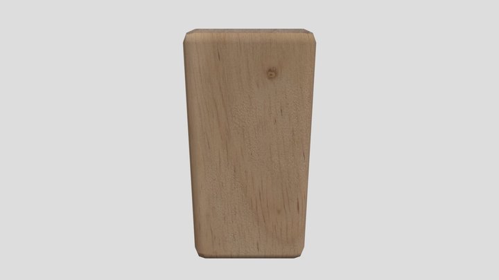 Wooden cuboid 3D Model