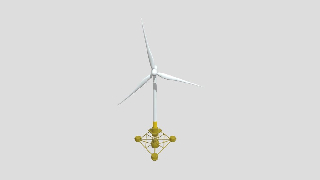 Offshore Wind Turbine Tri Floater V2