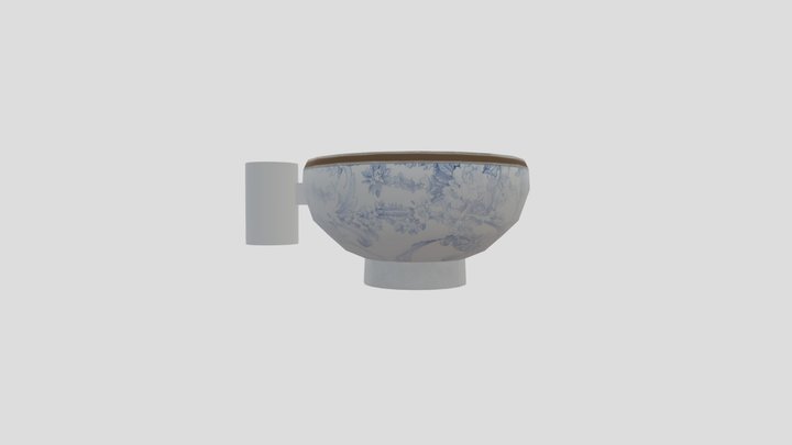 Alice in Wonderland Teacup 3D Model