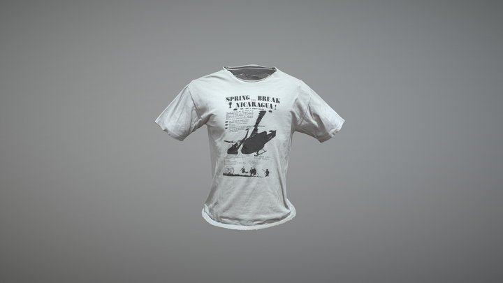 Spring Break in Nicaragua T-Shirt – Free 3D Model STL