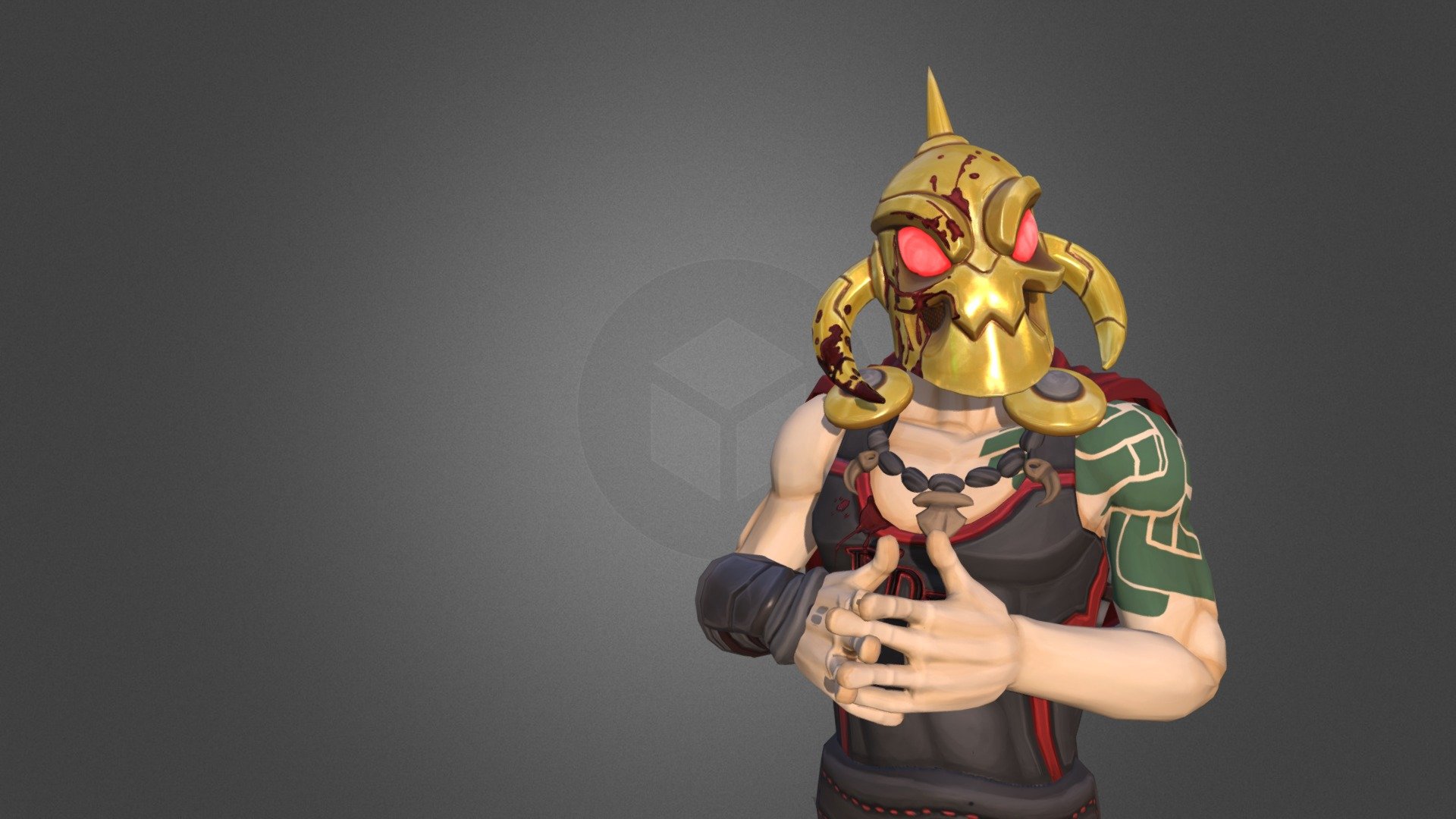 Fortnite skin, Death Dealer fanart - 3D model by Aaron Lutes (@alutes01 ...