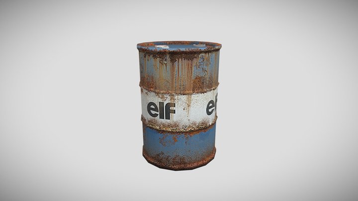 Extra_rusty_barrel 3D Model