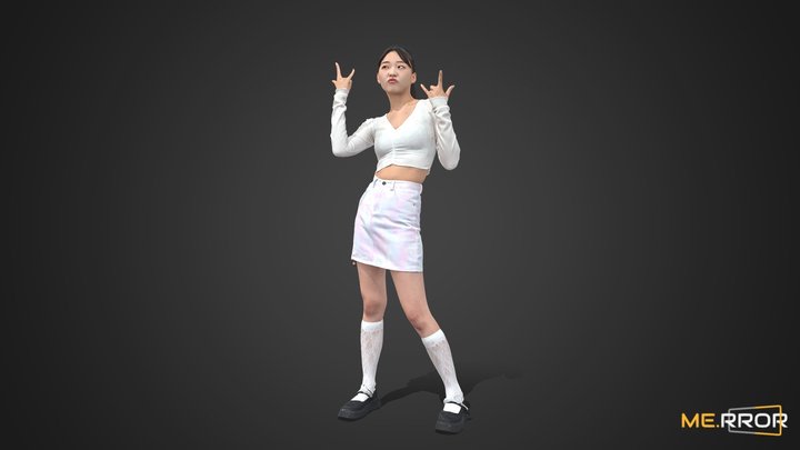 Asian Woman Scan_Posed 3 3D Model