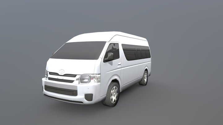 Toyota Hiace Passenger Van L2H3 GLX 2020 3D Model