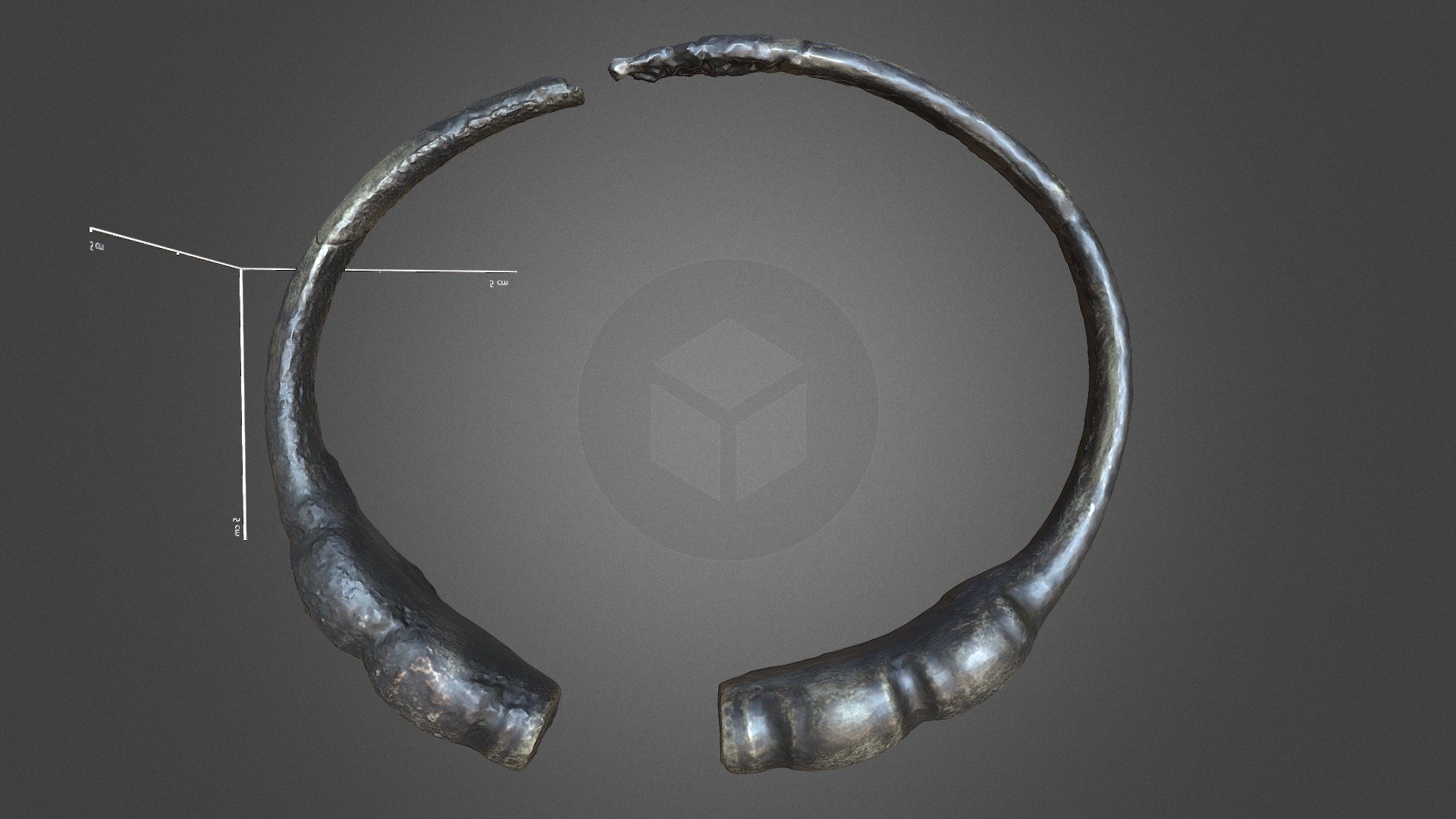 Armband 6 zilverschat