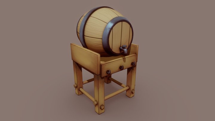 Barril_Saga 3D Model