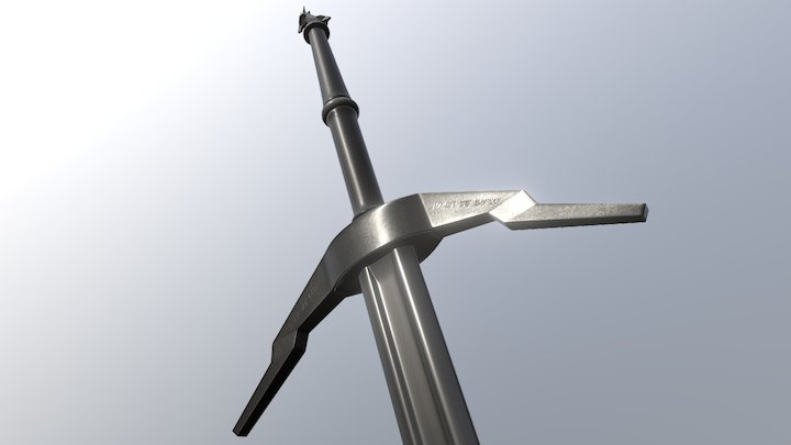 Silver Sword - Witcher 3D Model
