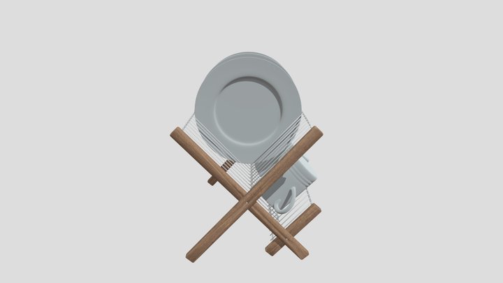Folding Dish Drying Rack