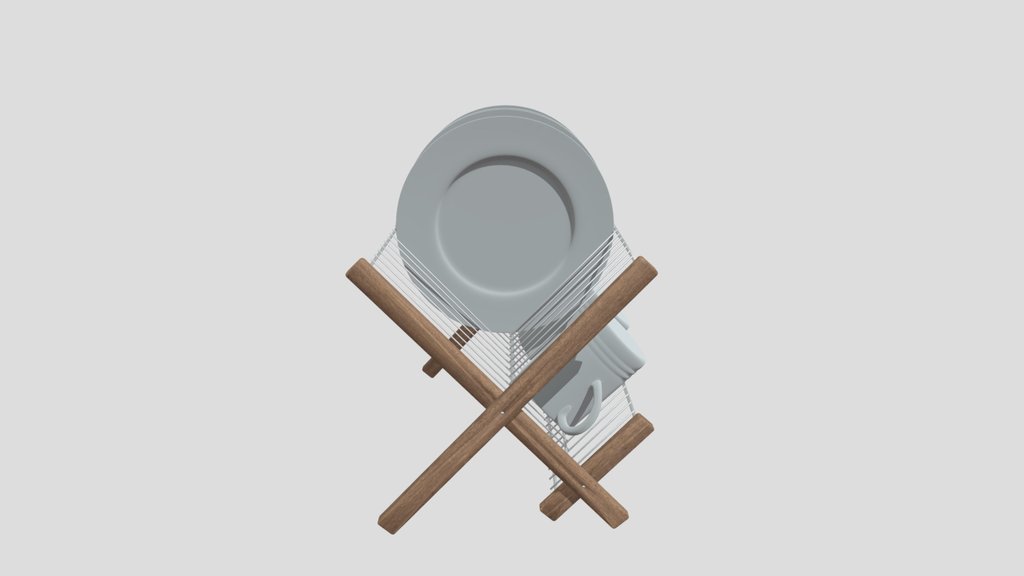 Folding Dish Drying Rack