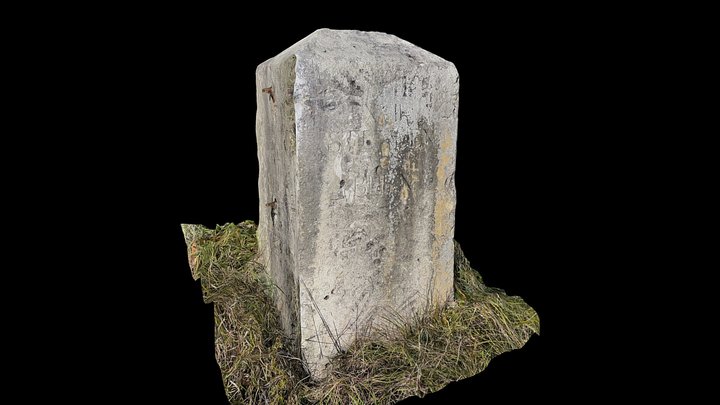 Distanzstein «XVII Stunden von Bern»  vor Saanen – Modello 3D gratuito STL