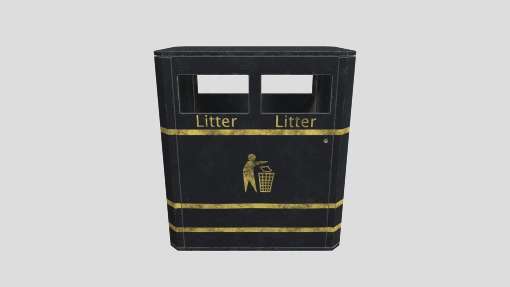 Derby E Double Litter Bin
