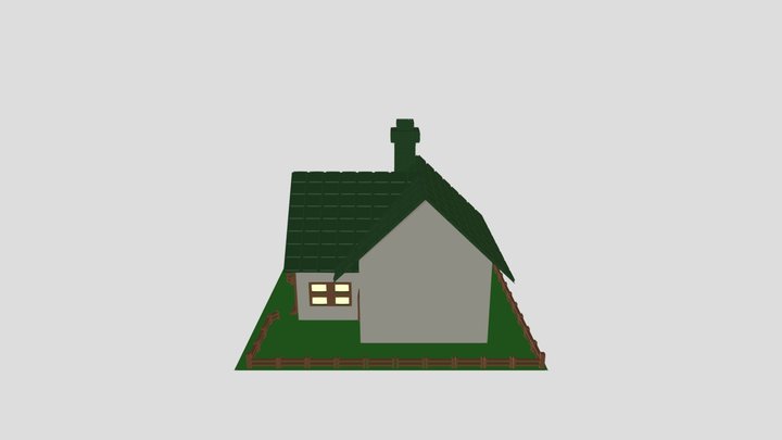 Cozy Stylized House – Low Poly 3D Model 3D Model